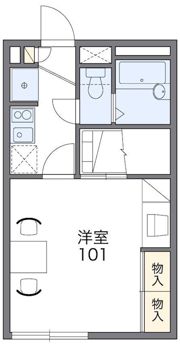 栄＜家具家電付き＞の間取り画像