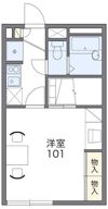 栄＜家具家電付き＞の間取り画像
