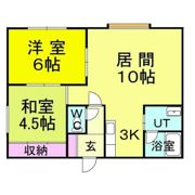 スカイハイツ 2の間取り画像