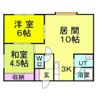 スカイハイツ 2の間取り画像