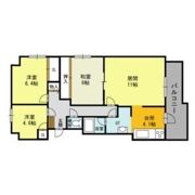 藤井ビルエクセレント円山の間取り画像