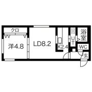 アベニール琴似2.2の間取り画像