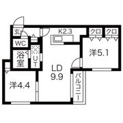 ブランシャール平岸FORESTの間取り画像