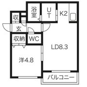 サンルーチェ山鼻の間取り画像