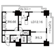 パシフィックタワー札幌の間取り画像