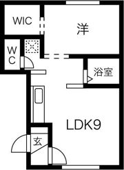 グランメール学園前の間取り画像