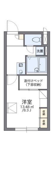 レオパレス月寒ベストフラットの間取り画像