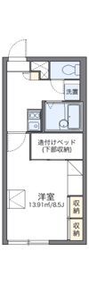 レオパレス新さっぽろIIの間取り画像