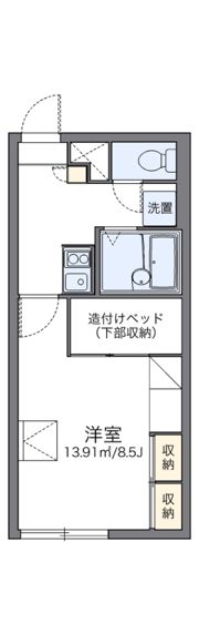 レオパレス新さっぽろIの間取り画像