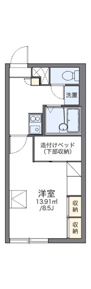 レオパレス鉢の木館の間取り画像