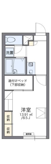 レオパレスあつべつの間取り画像