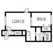 ロージェ中の島の間取り画像