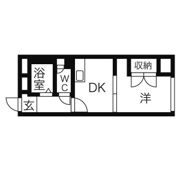 メゾンエクレーレ中の島の間取り画像
