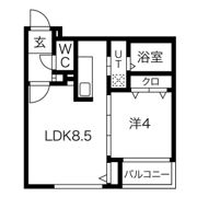 ラフィーネ南平岸の間取り画像