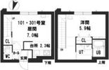 グランメール平岸1-2の間取り画像