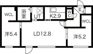 ブルーイング大通東の間取り画像