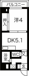 リリーマンションの間取り画像
