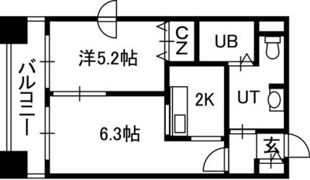 LEE豊平3条の間取り画像