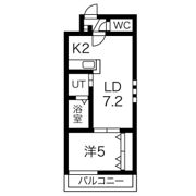 インセンス札幌北11条の間取り画像