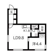 メープルコート平岸の間取り画像