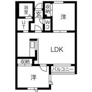 ノースランド山鼻の間取り画像