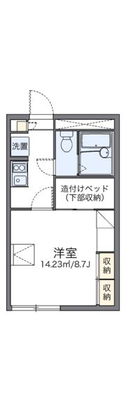 レオパレススターラポラの間取り画像