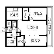 GLASS山鼻EASTの間取り画像