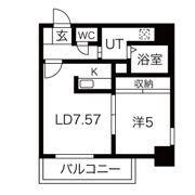 パルティーレ平岸の間取り画像