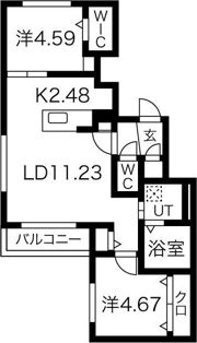 グランベール （Grandvert）の間取り画像