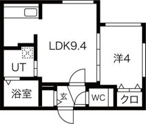 クレイパレス美園の間取り画像