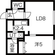 リリオ行啓通の間取り画像