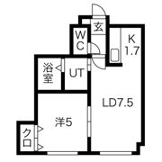 リベルティ医大前の間取り画像