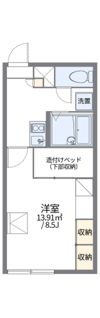 レオパレスカーサ藻岩の間取り画像