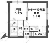グランメール中の島の間取り画像