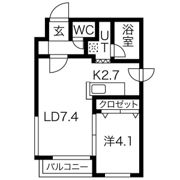 クラージュ豊平公園IIの間取り画像