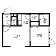 ブランノワールさっぽろstの間取り画像
