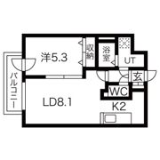 Treventi美術館西の間取り画像