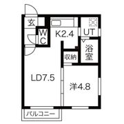 Y’s月寒西の間取り画像