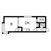 スタジオKの間取り画像