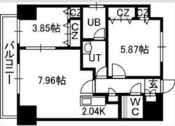 PRIME URBAN大通東の間取り画像