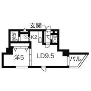 センチュリースペース中央411の間取り画像