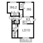 アルページュL・Aの間取り画像