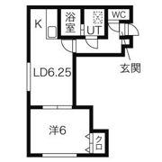 フラワー南4条の間取り画像