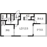 ブランシャール東屯田通の間取り画像