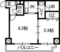 Treasure Court Aの間取り画像