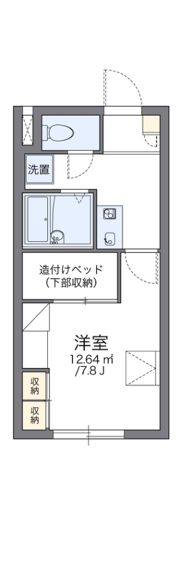 レオパレス越前谷の間取り画像