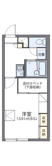 レオパレスフリーダ北50条の間取り画像