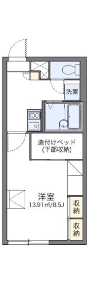 レオパレス新さっぽろIIの間取り画像