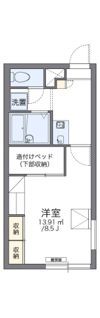 レオパレスあつべつの間取り画像
