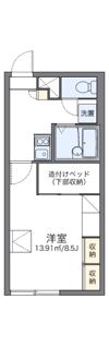 レオパレス新さっぽろIIIの間取り画像